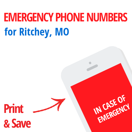 Important emergency numbers in Ritchey, MO