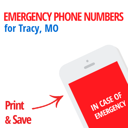 Important emergency numbers in Tracy, MO